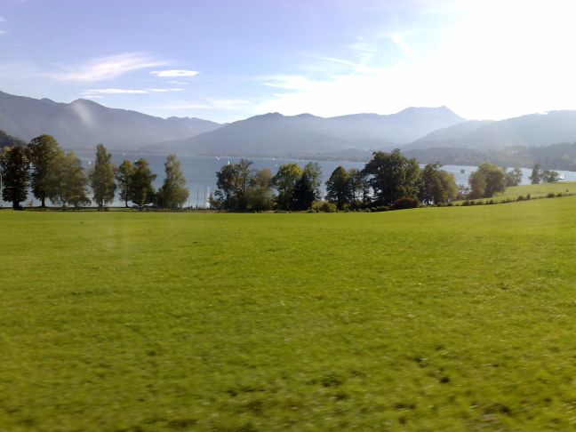 Fensterblick auf den Tegensee auf der R�ckfahrt