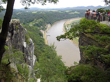 Aussichtsplattform auf der Bastei