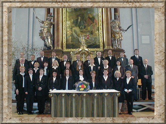 Nach unserem sehr gelungenen Kirchenkonzert am 06.05.2001 / Klick zum Programm mit Konzertaufnahmen